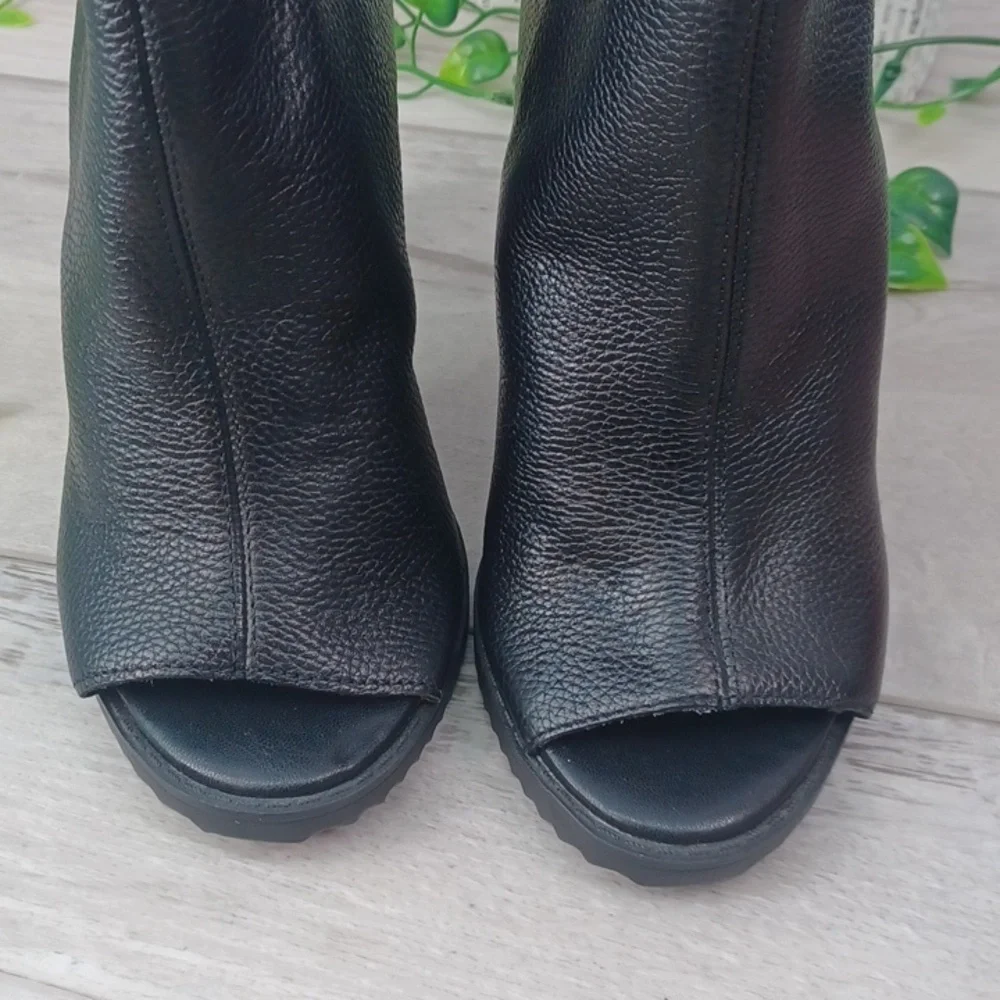 Karl Lagerfeld Bonnie Peep Toe Bootie NWT